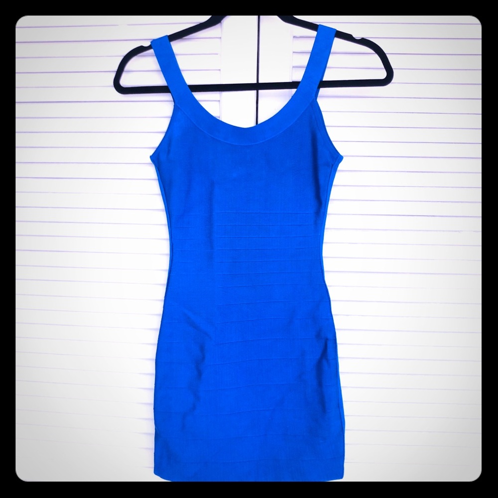 Blue Bebe Bandage Dress